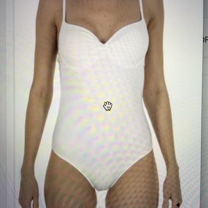 La Perla white swimsuit size US 8 NWT